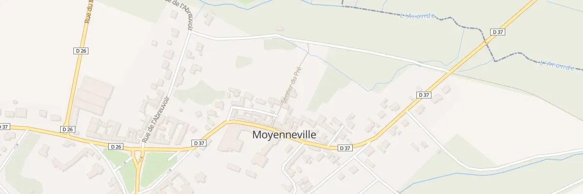 Plan du 93 Rue des Fontaines à Moyenneville