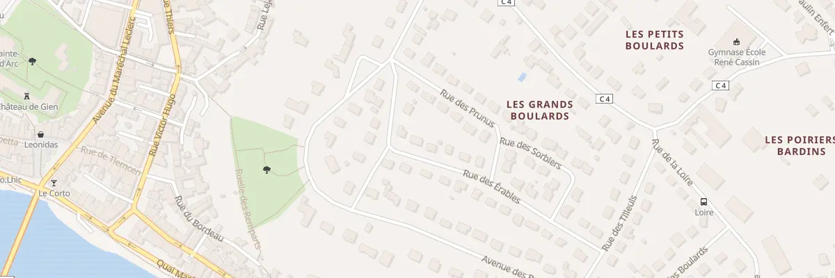 Plan du 22 Rue des Erables à Gien