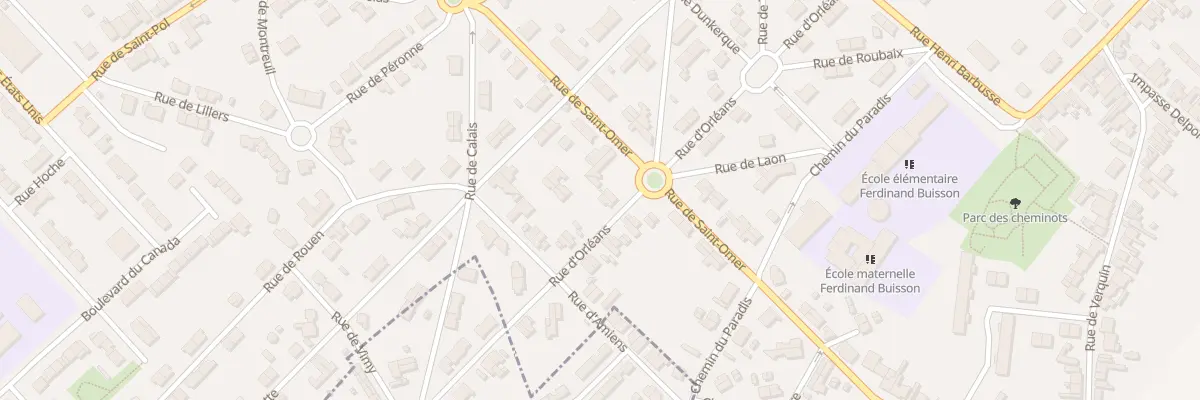 Plan du 14 Rue d’Orléans à Béthune