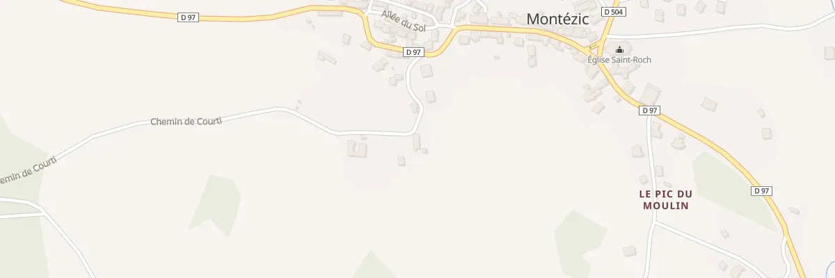 Plan du 3 Che de Courti à Montézic