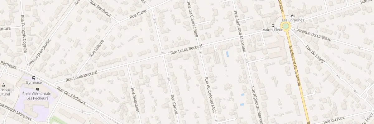 Plan du 67 Rue Louis Bectard à Vaires-sur-Marne