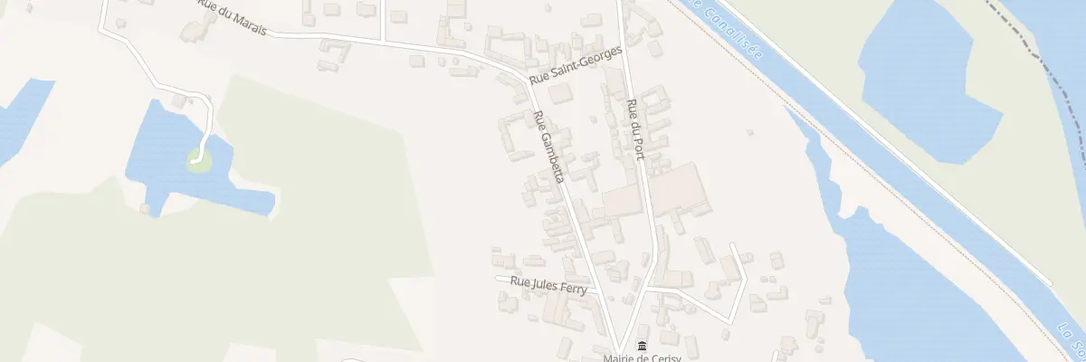 Plan du 11 Rue Gambetta à Cerisy
