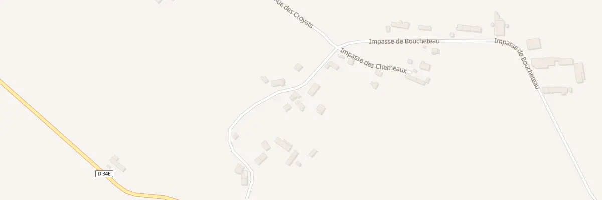 Plan du 2 Rue des Chemeaux à Bussy