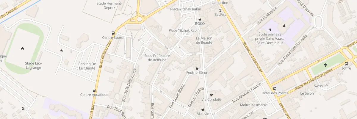 Plan du 55 Pl Marmottan à Béthune