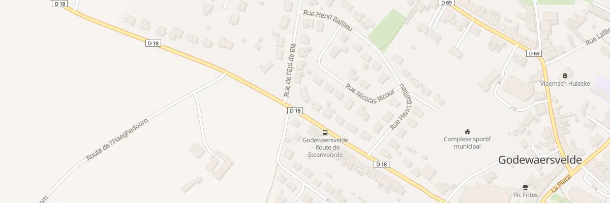 Plan du 386 Rue de Steenvoorde à Godewaersvelde