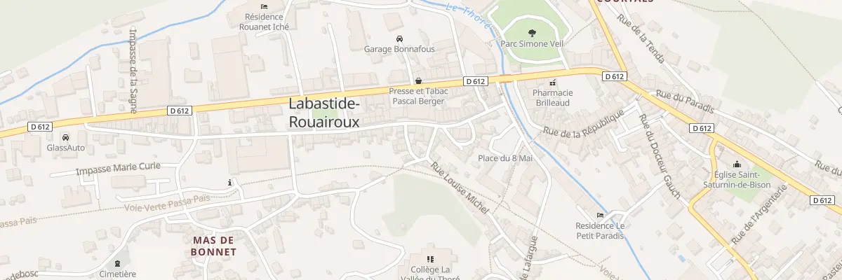 Plan du 40 Rue Gambetta à Labastide-Rouairoux