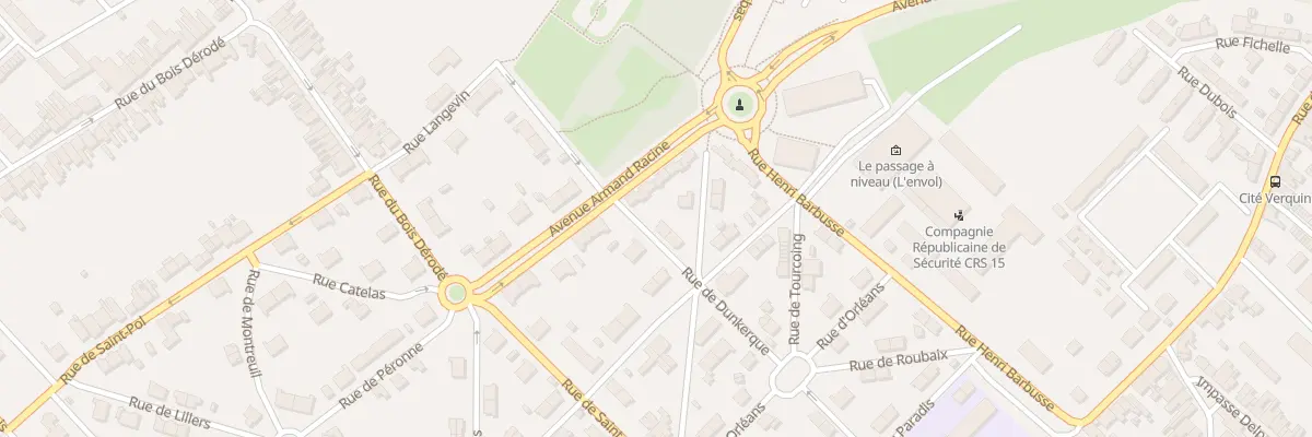 Plan du 10 Rue de Dunkerque à Béthune