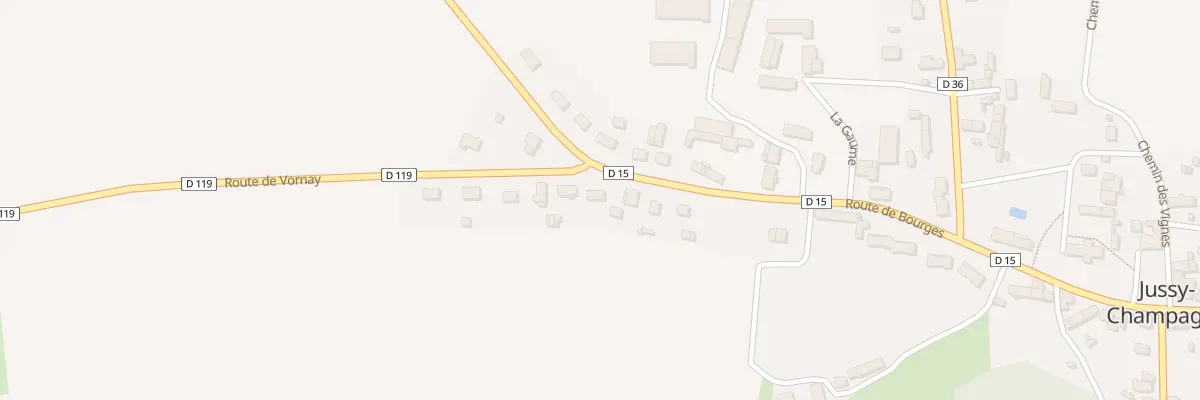 Plan du 45 Rte de Bourges à Jussy-Champagne