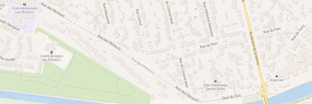 Plan du 68 Rue du Parc à Vaires-sur-Marne