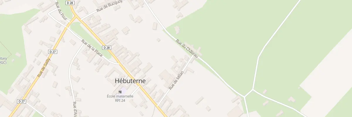 Plan du 5 Rue de Milan à Hébuterne