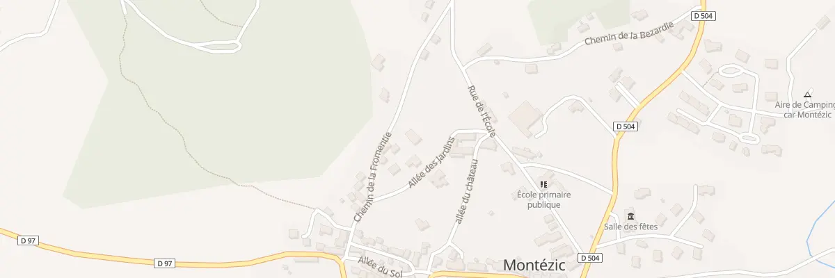 Plan du 2 All des Jardins à Montézic