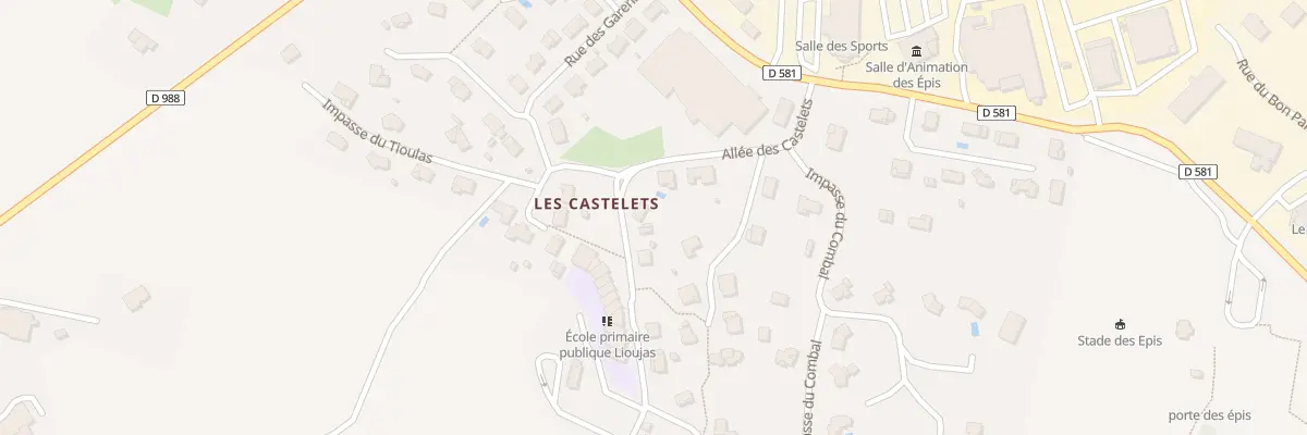Plan du 5243 Les Castelets à La Loubière