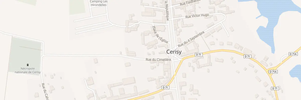 Plan du 2 Rue du Cimetière à Cerisy