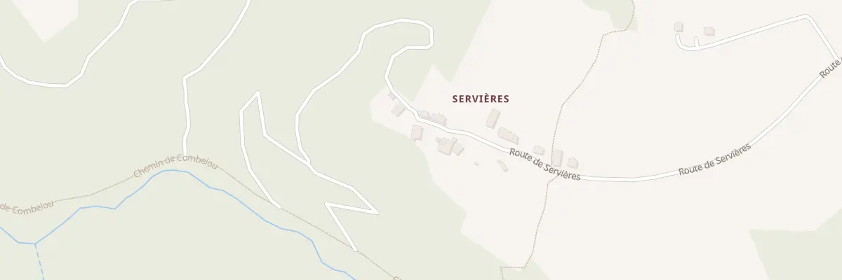 Plan du 5346 Servieres à Taussac