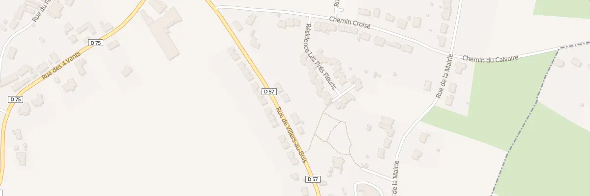 Plan du 7E Rue de Villers au Bois à Servins