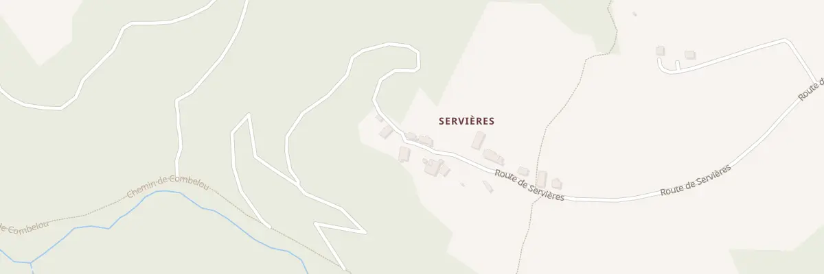 Plan du 5276 Servieres à Taussac