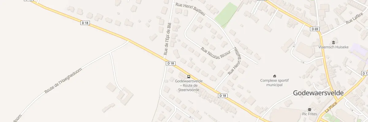 Plan du 360 Rue de Steenvoorde à Godewaersvelde