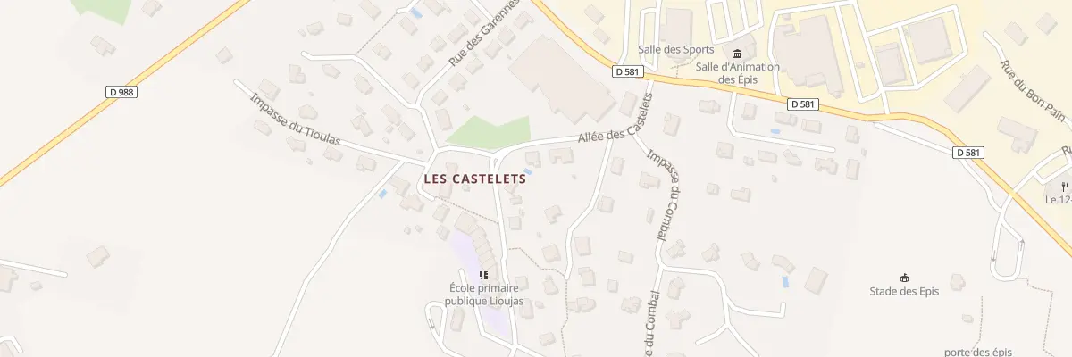 Plan du 5227 Les Castelets à La Loubière