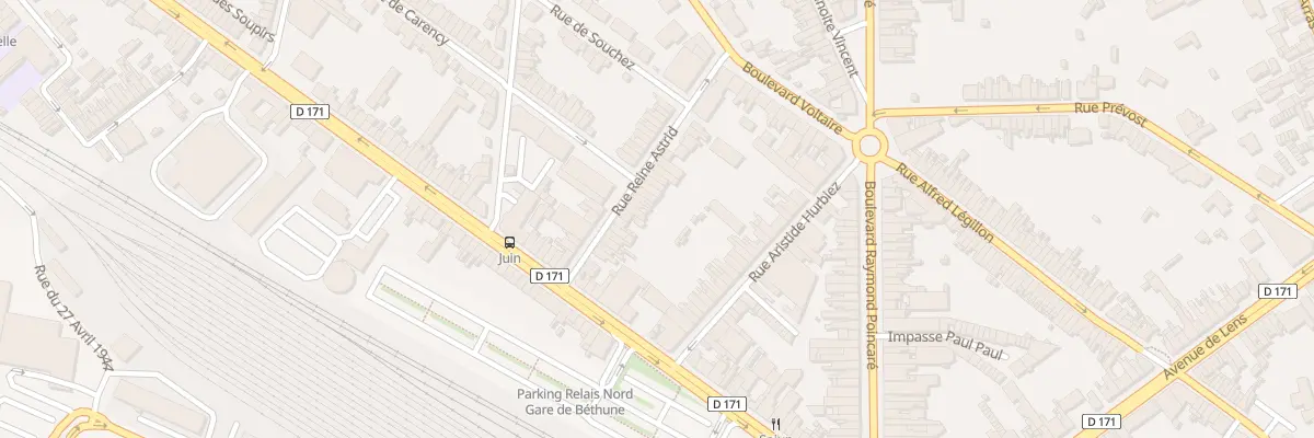 Plan du 119 Rue Reine Astrid à Béthune