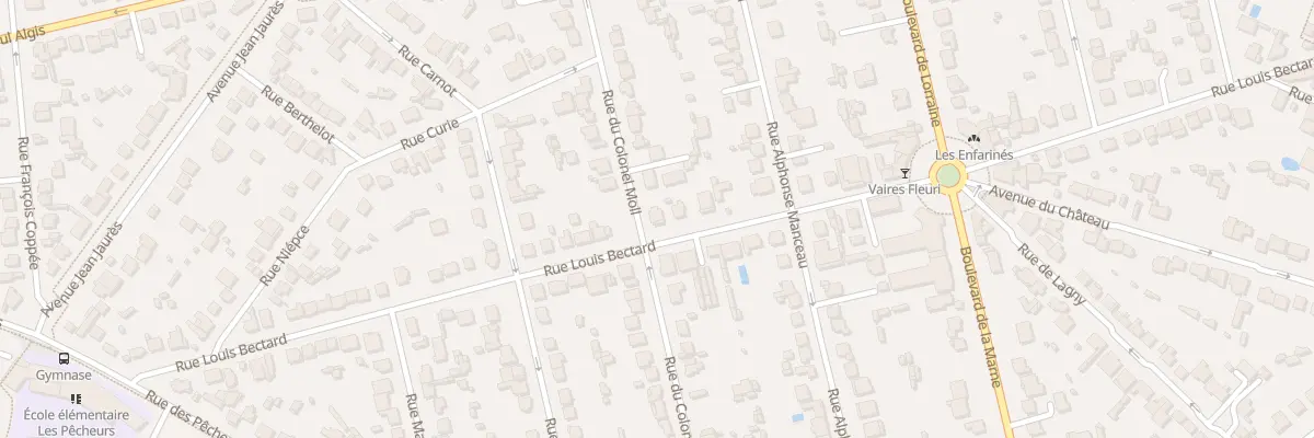 Plan du 58 Rue Louis Bectard à Vaires-sur-Marne