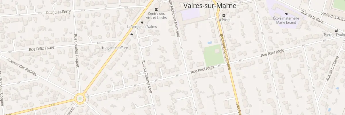 Plan du 30 Rue Alphonse Manceau à Vaires-sur-Marne