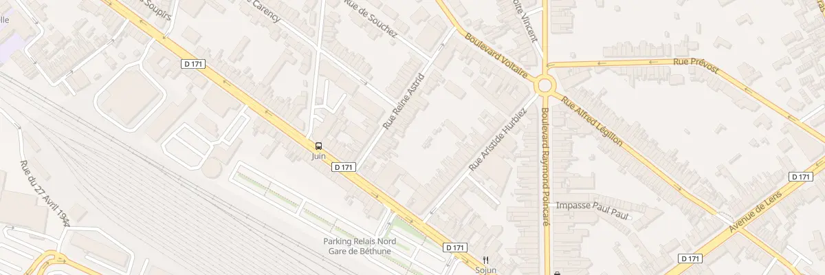 Plan du 125 Rue Reine Astrid à Béthune