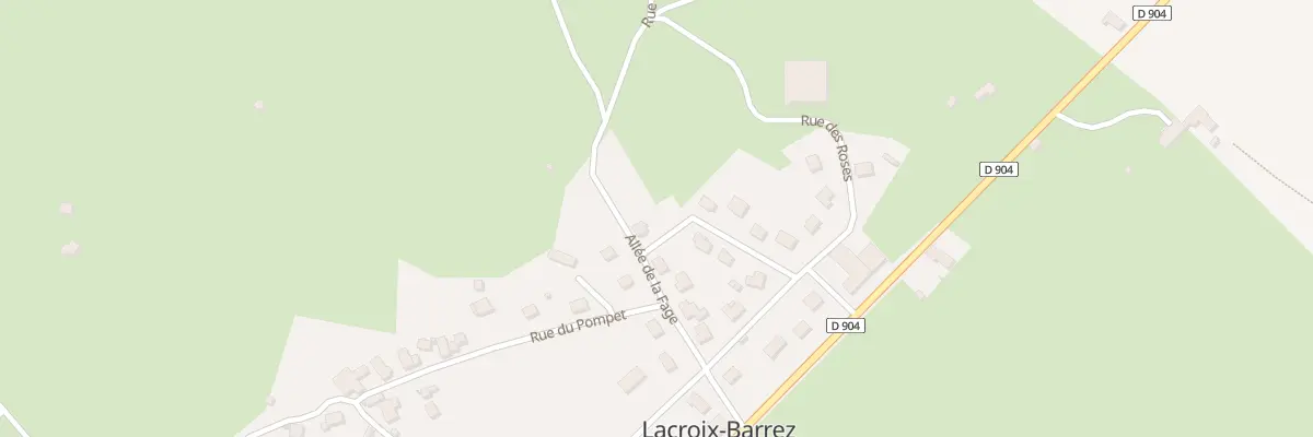 Plan du 1 Rue de la Gozonne à Lacroix-Barrez