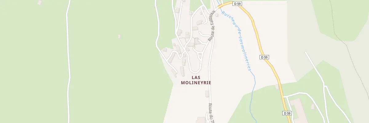 Plan du 5321 Las Molineyrie à Thiézac