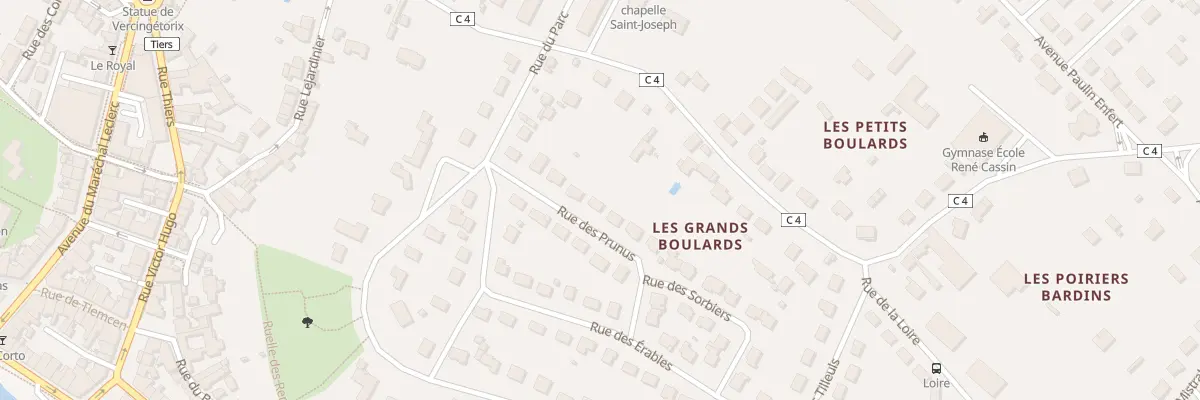 Plan du 12 Rue des Prunus à Gien