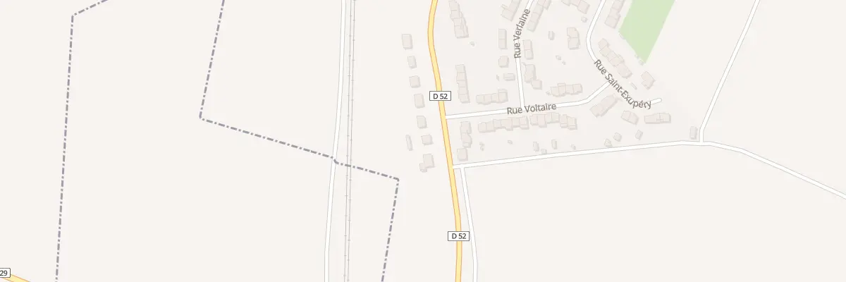 Plan du 184 Rue de Dernancourt à Albert