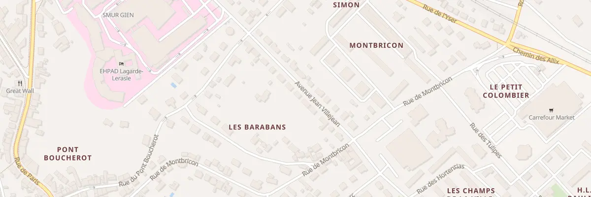 Plan du 18 Av Jean Villejean à Gien