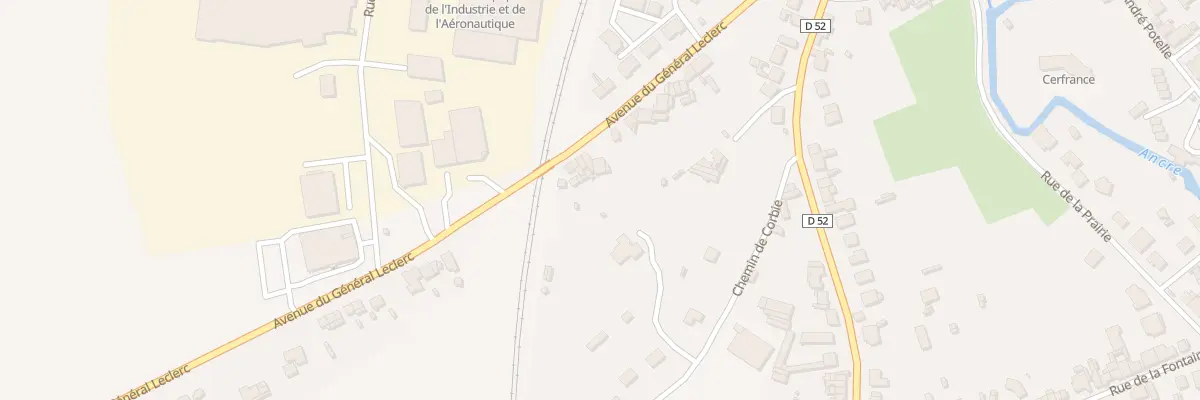 Plan du 95 Av du Général Leclerc à Albert