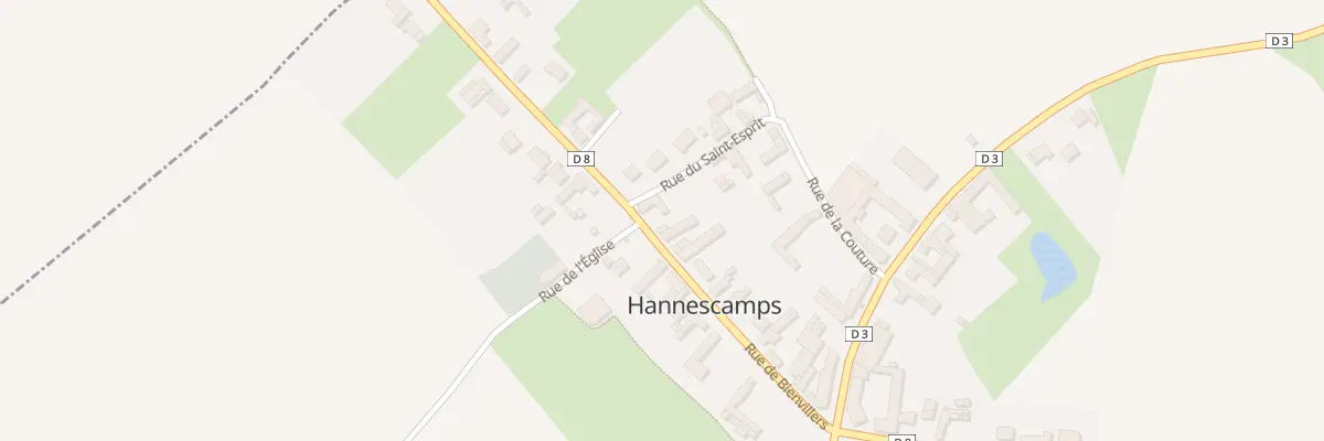 Plan du 10 Rue de Bienvillers à Hannescamps