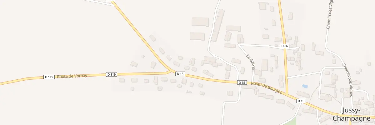 Plan du 18 Rte de Bourges à Jussy-Champagne