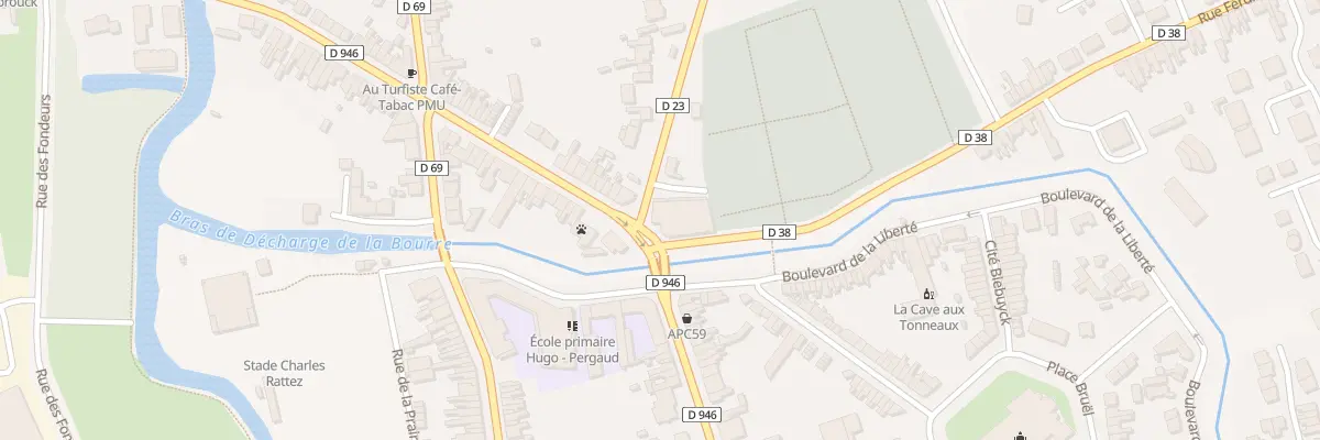 Plan du 1 Rue Ferdinand Capelle à Merville