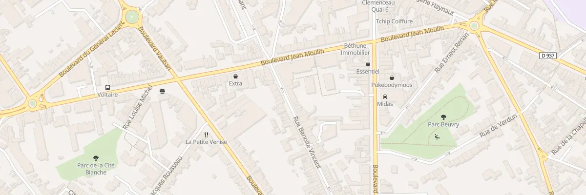 Plan du 57 Rue Benoite Vincent à Béthune