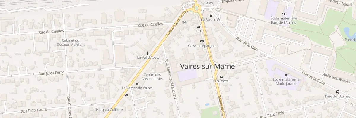 Plan du 9 Rue Alphonse Manceau à Vaires-sur-Marne