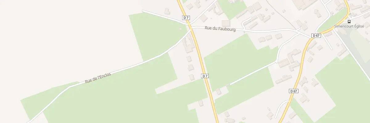 Plan du 19 Rue Chateau d’Eau à Simencourt