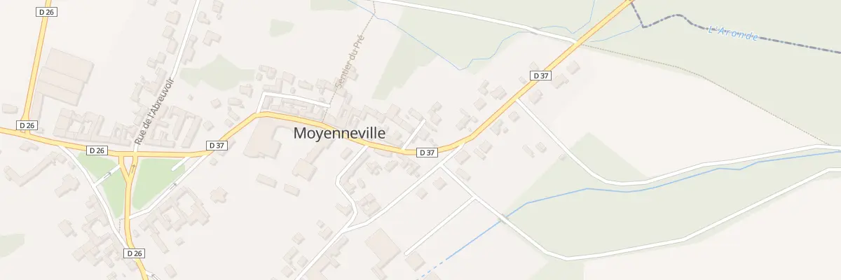 Plan du 2 Imp des Lavoirs à Moyenneville