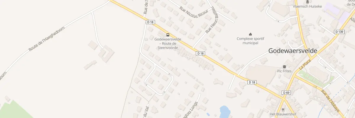 Plan du 281 Rue de Steenvoorde à Godewaersvelde