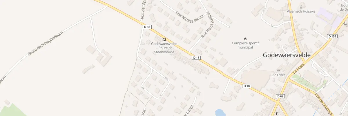 Plan du 291 Rue de Steenvoorde à Godewaersvelde