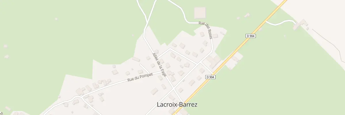 Plan du 2 Rue de la Gozonne à Lacroix-Barrez