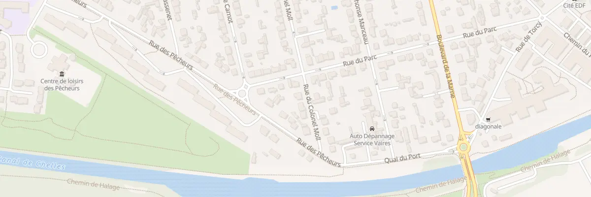 Plan du 94 Rue du Colonel Moll à Vaires-sur-Marne