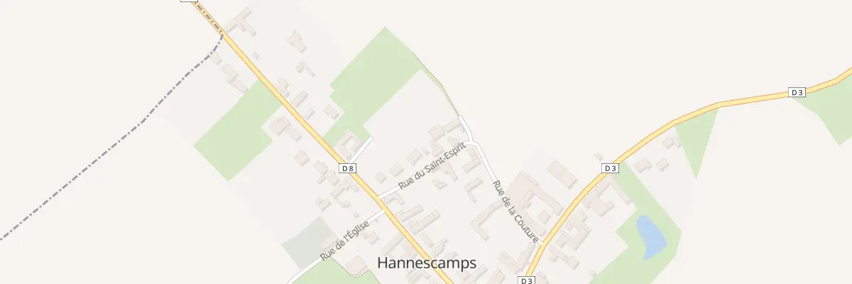 Plan du 6 Rue du St Esprit à Hannescamps