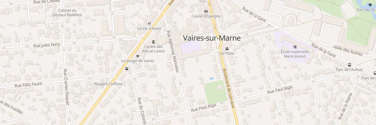 Plan du 19 Rue Alphonse Manceau à Vaires-sur-Marne