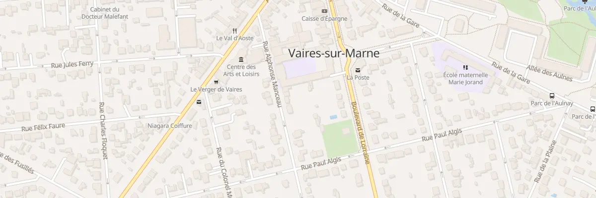 Plan du 21 Rue Alphonse Manceau à Vaires-sur-Marne