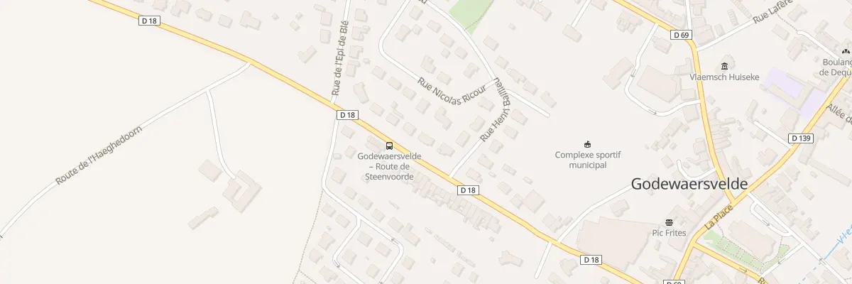 Plan du 300 Rue de Steenvoorde à Godewaersvelde