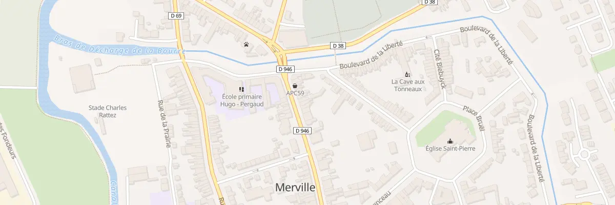 Plan du 28 Rue Thiers à Merville