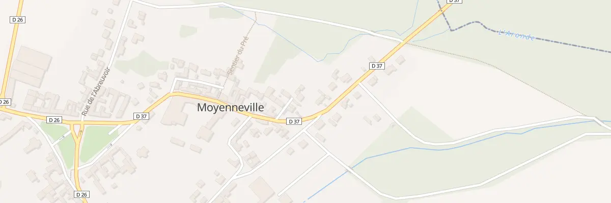 Plan du 38 Imp des Lavoirs à Moyenneville