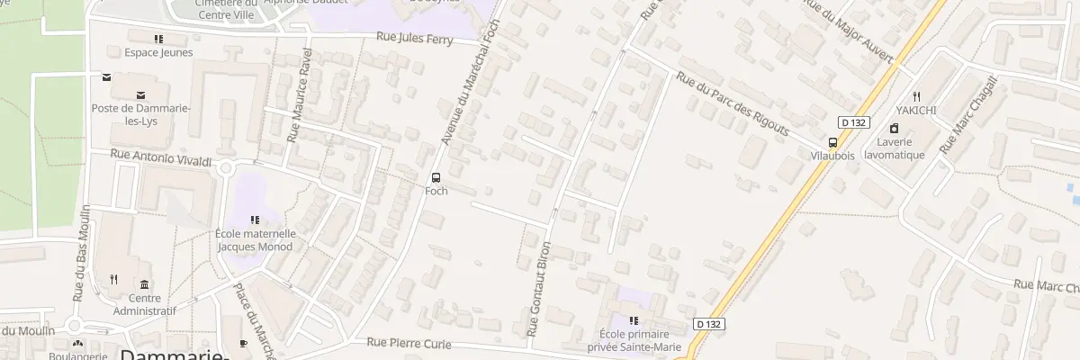 Plan du 430 Rue Gontaut Biron à Dammarie-les-Lys